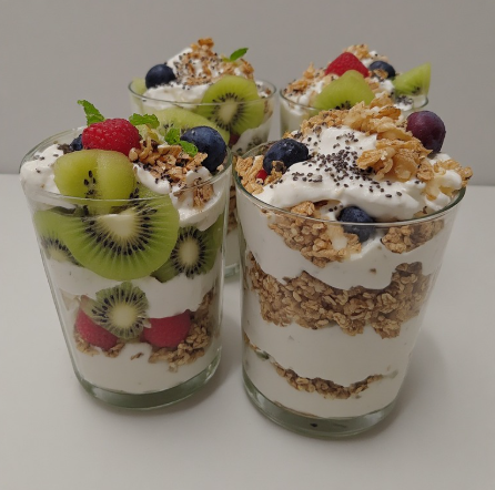 Kiwi Fruit & Yoghurt Breakfast Parfait