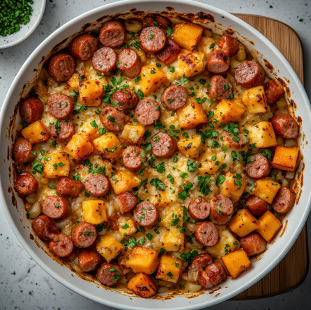 Sausage & Kumara Breakfast Bake
