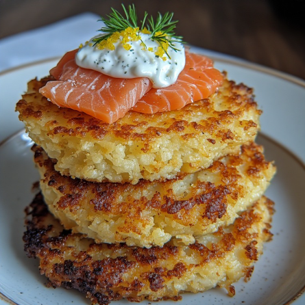 Smoked Salmon & Kumara Rosti Stack