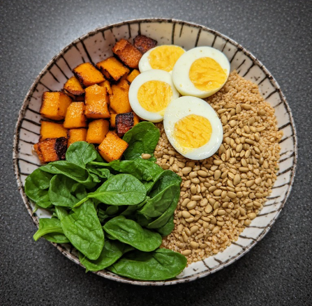 High-Protein Quinoa & Kumara Breakfast Bowl