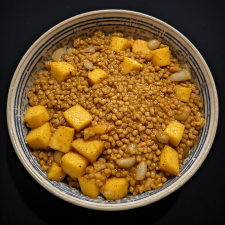Cheap Kumara & Lentil Breakfast Bowl
