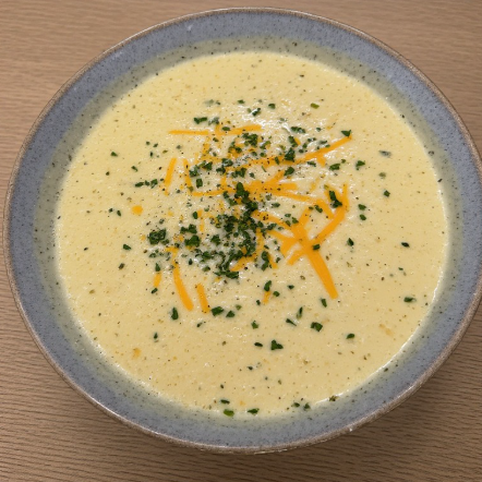 Basic Kumara & Cheese Soup