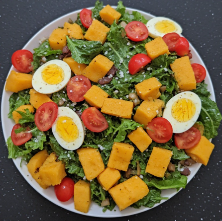 Simple Kumara & Egg Salad