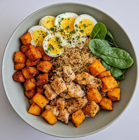 Kumara & Chicken Breakfast Bowl