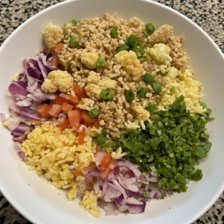 Vegan 'Burrito' Bowl with Cauliflower Rice