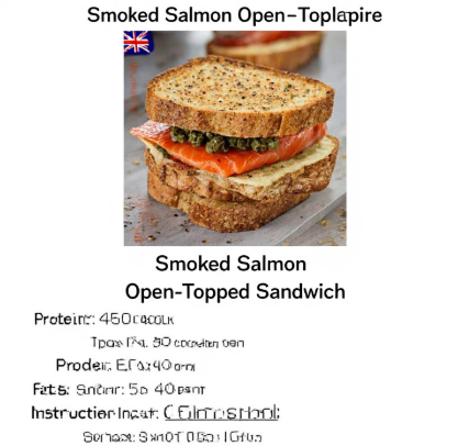 Smoked Salmon Open-Topped Sandwich