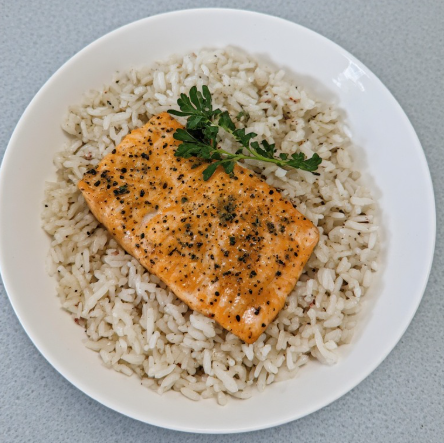 Spicy Salmon Rice Bowl