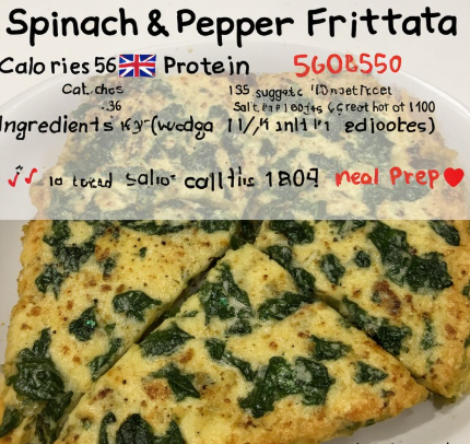 Spinach & Pepper Frittata