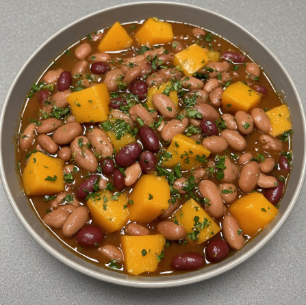 Butternut Squash & Bean Stew (Veggie High-Protein)