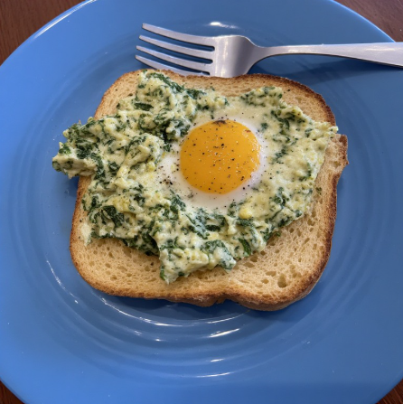 Egg & Spinach Rarebit Toastie