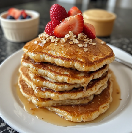Protein Pancakes (Oats, Eggs, Protein Powder)