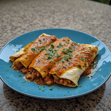 High-Protein Vegetarian Enchiladas