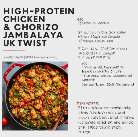 High-Protein Chicken & Chorizo Jambalaya (UK Twist)