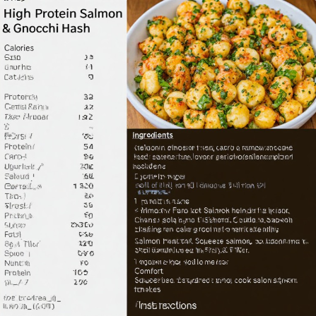 High-Protein Salmon & Gnocchi Hash