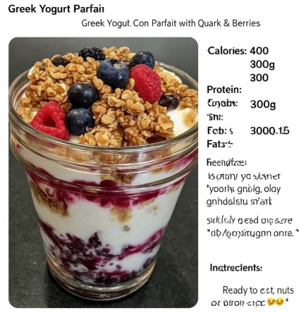 Greek Yogurt Parfait with Quark & Berries