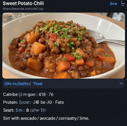 One-Pot Black Bean & Sweet Potato Chilli