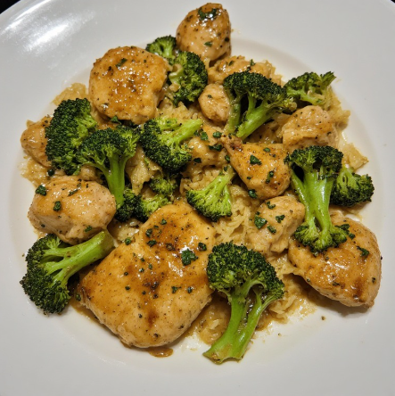 Garlic Butter Chicken & Broccoli Skillet