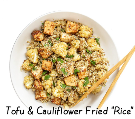 Tofu & Cauliflower Fried 'Rice'