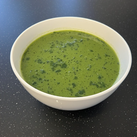 Edamame & Spinach Soup