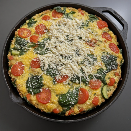 Egg & Veggie Frittata with Salad