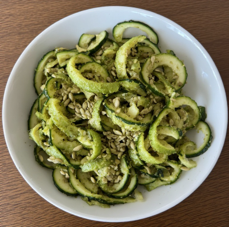 Hemp Seed & Pumpkin Seed Pesto Zoodles