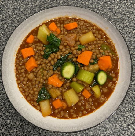 Slow Cooker Lentil & Vegetable Stew (Vegetarian)