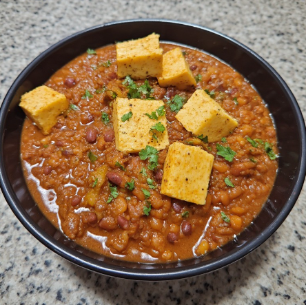 One-Pot Red Lentil & Tofu Dal