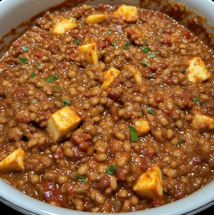 One-Pot Tempeh & Lentil Bolognese