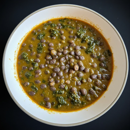 One-Pot High-Protein Black Lentil & Spinach Dhal