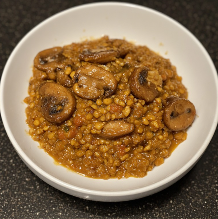 One-Pot Lentil & Mushroom Bolognese