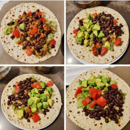 Zendaya-Inspired Black Bean & Veggie Wrap