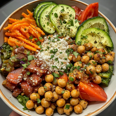 Zendaya-Inspired Chickpea & Veggie Burrito Bowl