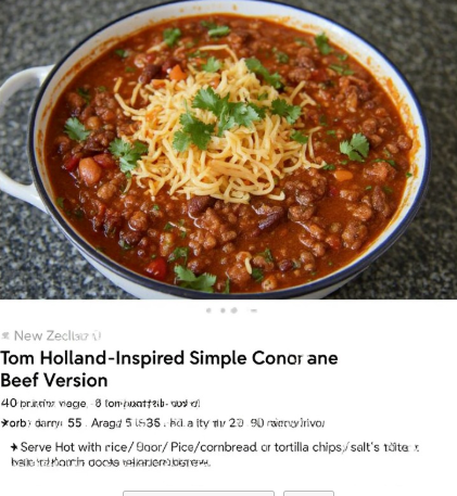 Tom Holland-Inspired Simple Chili Con Carne (Beef Version)