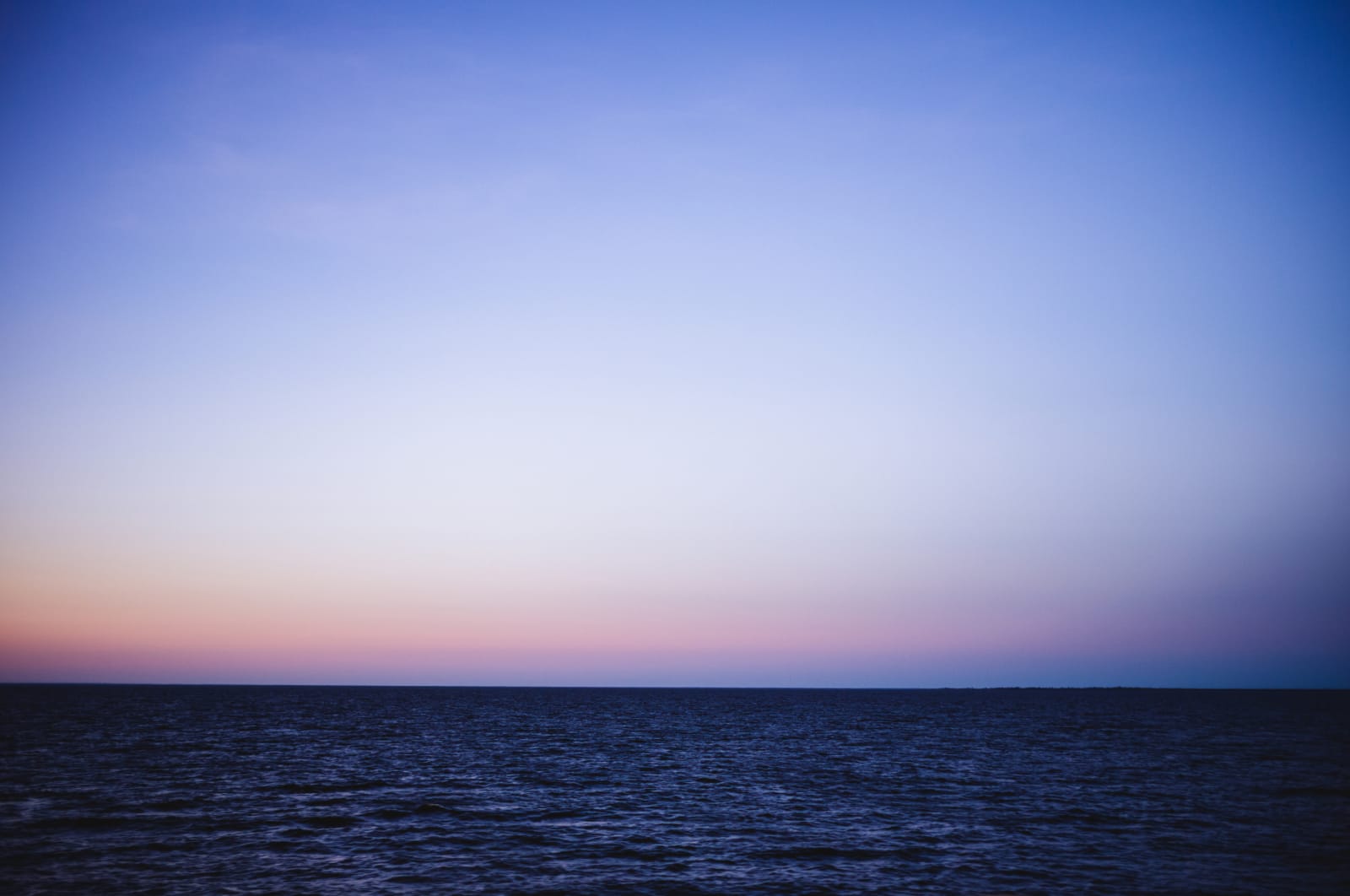 The waters of the Pamlico sound looking East towards the Outer Banks National Seashore