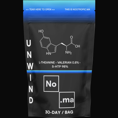 Unwind 30 gélules — L-Théanine 200mg + Valériane + 5-HTP