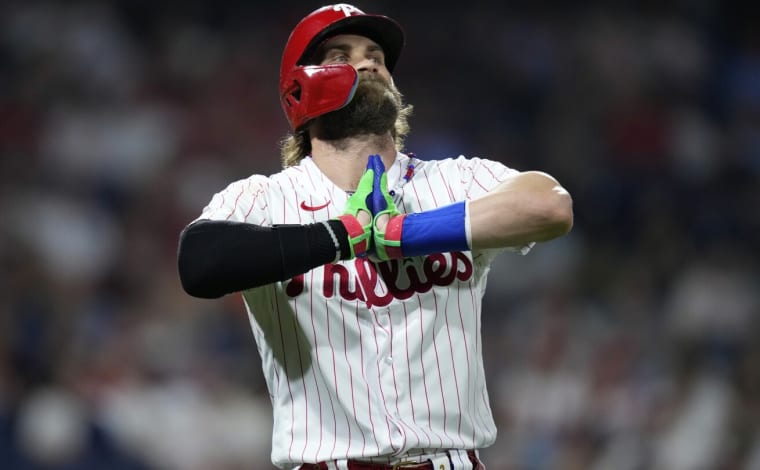 Bryce Harper, Phillies beat Guardians in 10 innings to avoid sweep