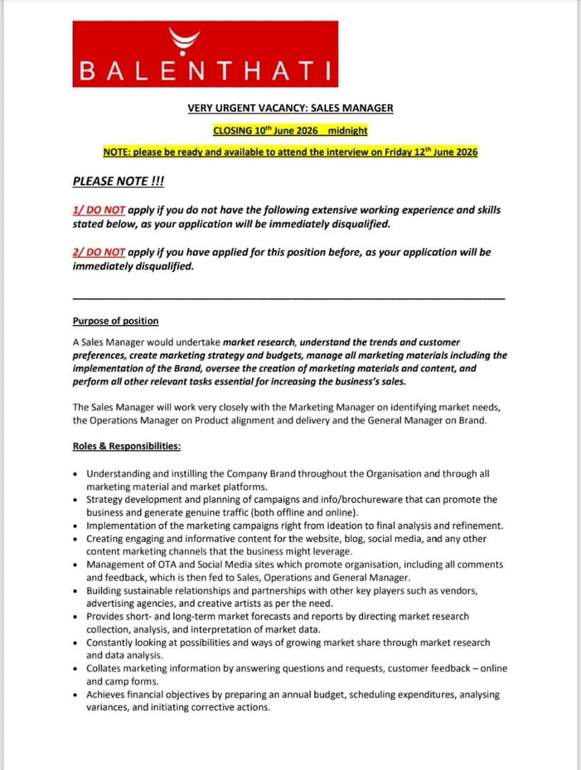 Sales Manager