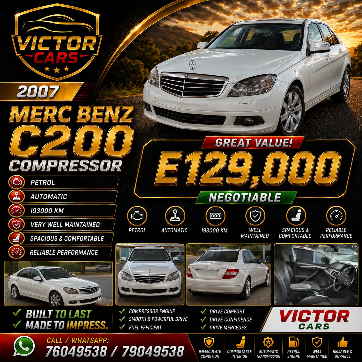 2007 Merc Benz C200