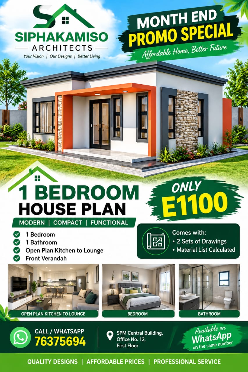 1 Bedroom Houseplan