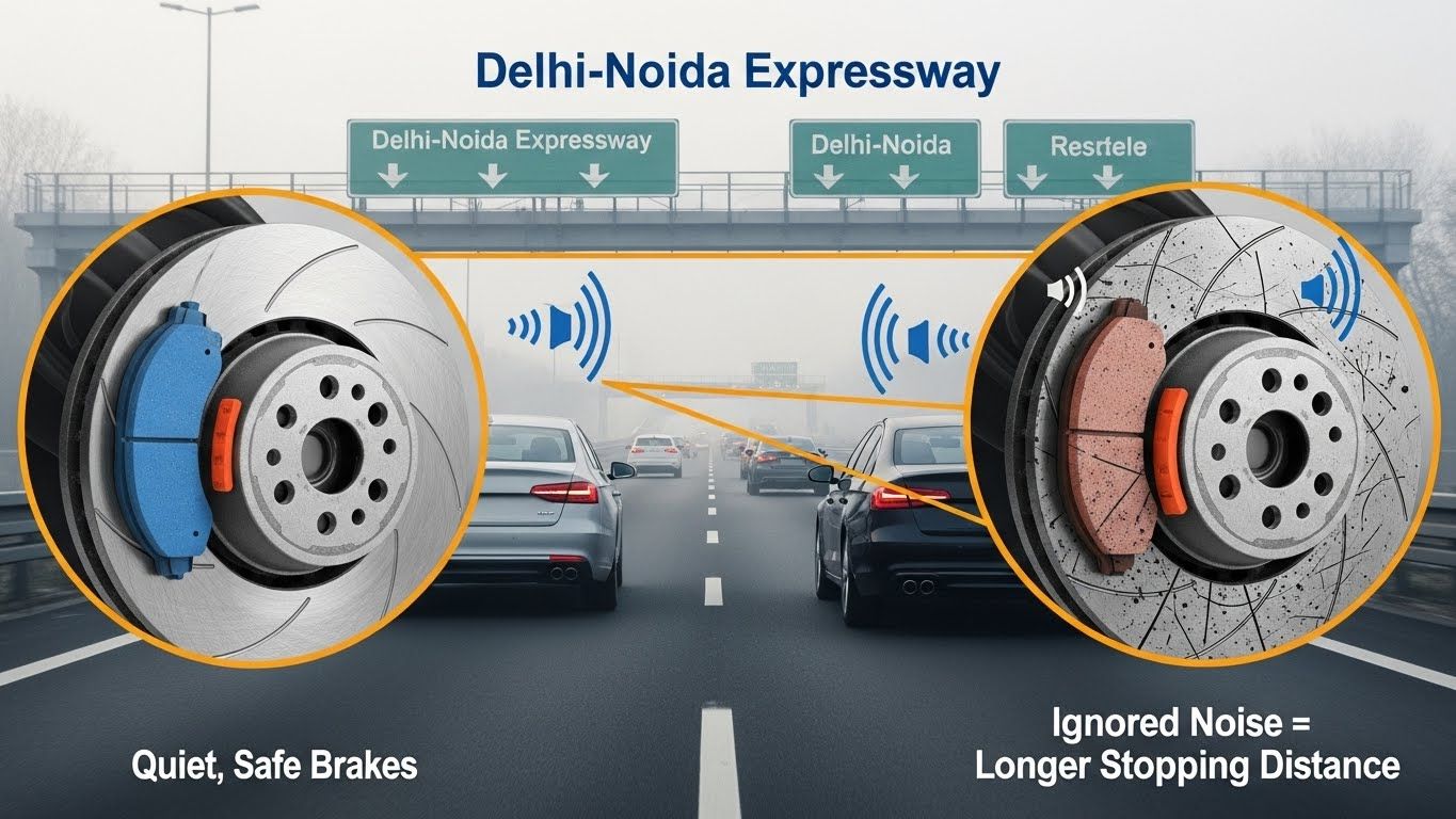 Why Ignoring a Small Brake Noise Is Risky on Delhi–Noida Expressways