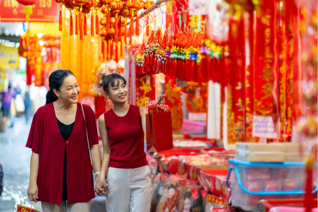 Shopping at Tết Markets