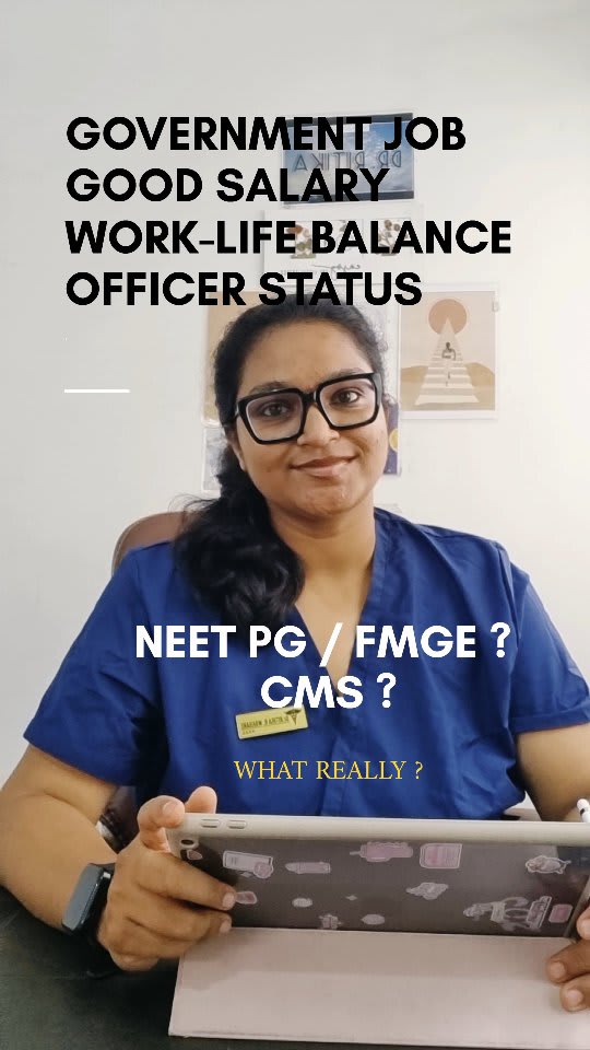 A doctor talking about preparing for UPSC CMS