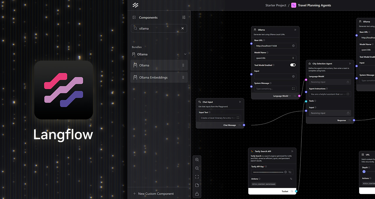 Langflow Dashboard and UI Image