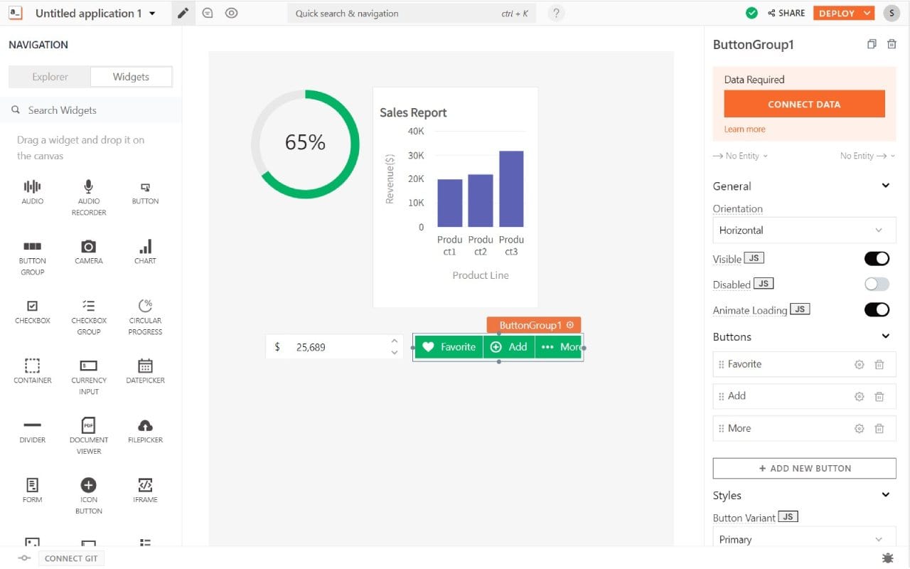 Appsmith Dashboard and UI Image