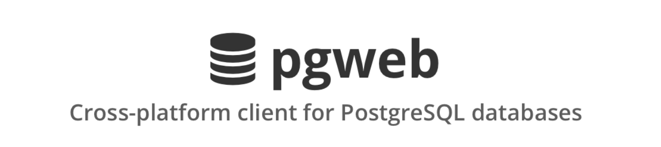 pgweb UI for PostgreSQL
Image