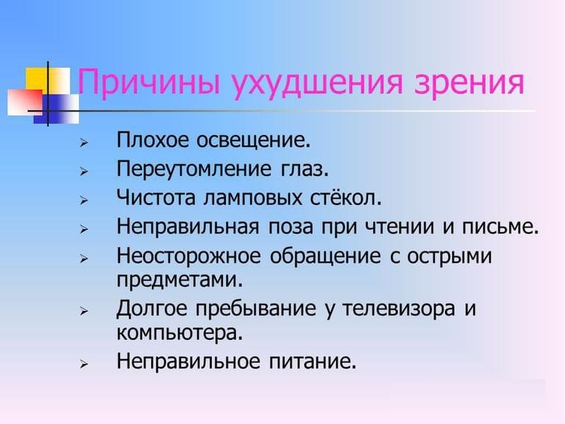 Причины плохого. Причины ухудшения зрения. Причины плохого зрения. Факторы плохого зрения. Причины упадка зрения.