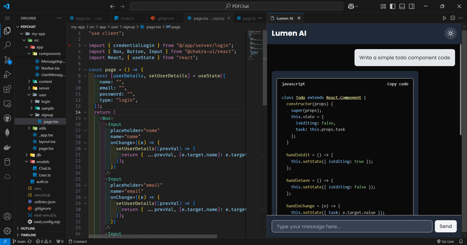 Lumen AI Interface2