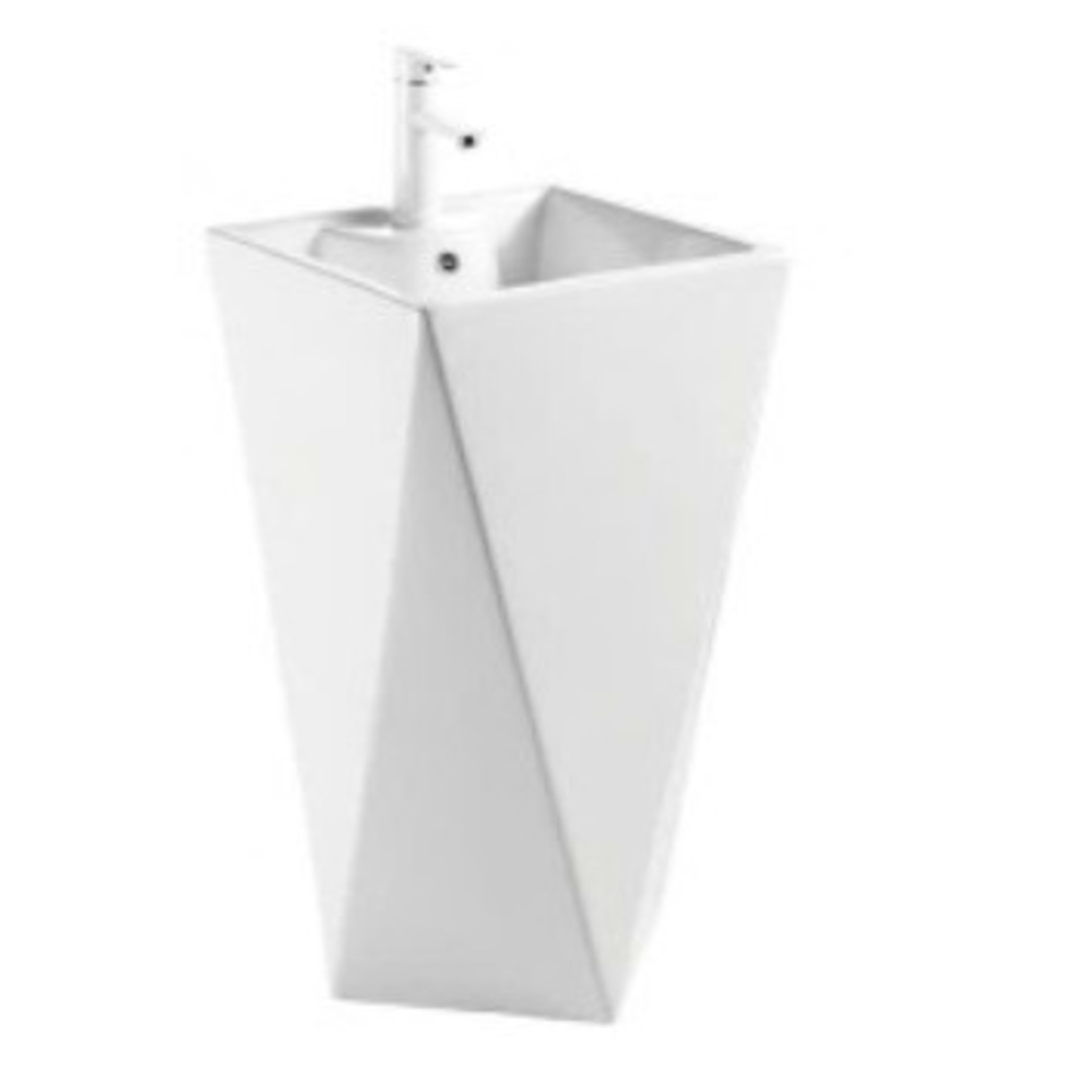 Lavabo trụ vuông L-T01