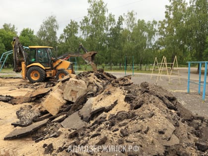 Благоустройство территории школы № 70 стартовало в Дзержинске