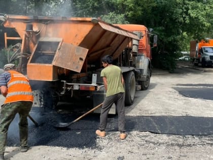 Ямочный ремонт дорог в Нижнем Новгороде продолжается